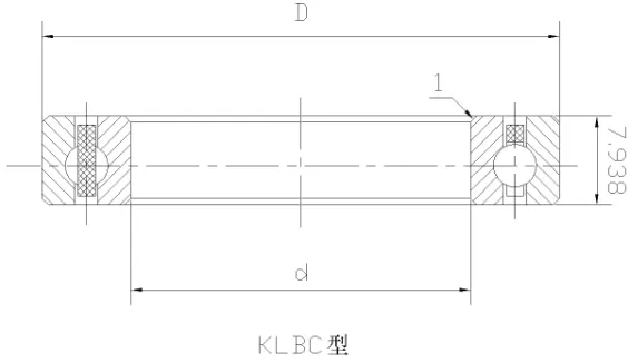 KLBC深溝球等截面薄壁軸承