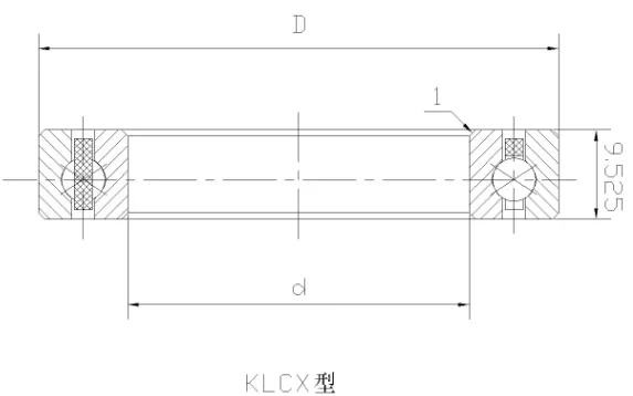 KLCX四點接觸球等截面薄壁軸承